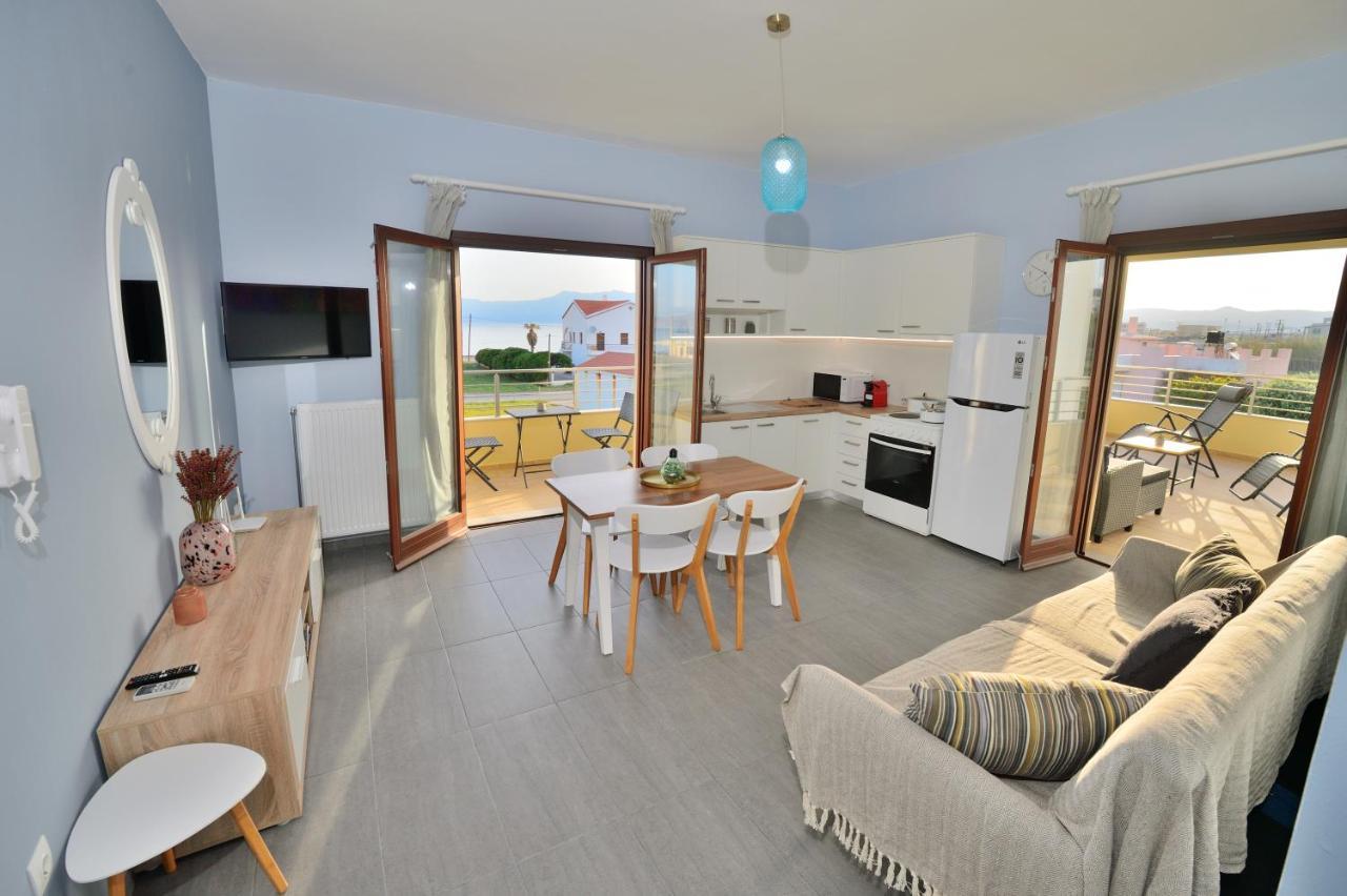 Ammos Apartment - Brand New, Stylish, By The Beach 基萨莫斯 外观 照片